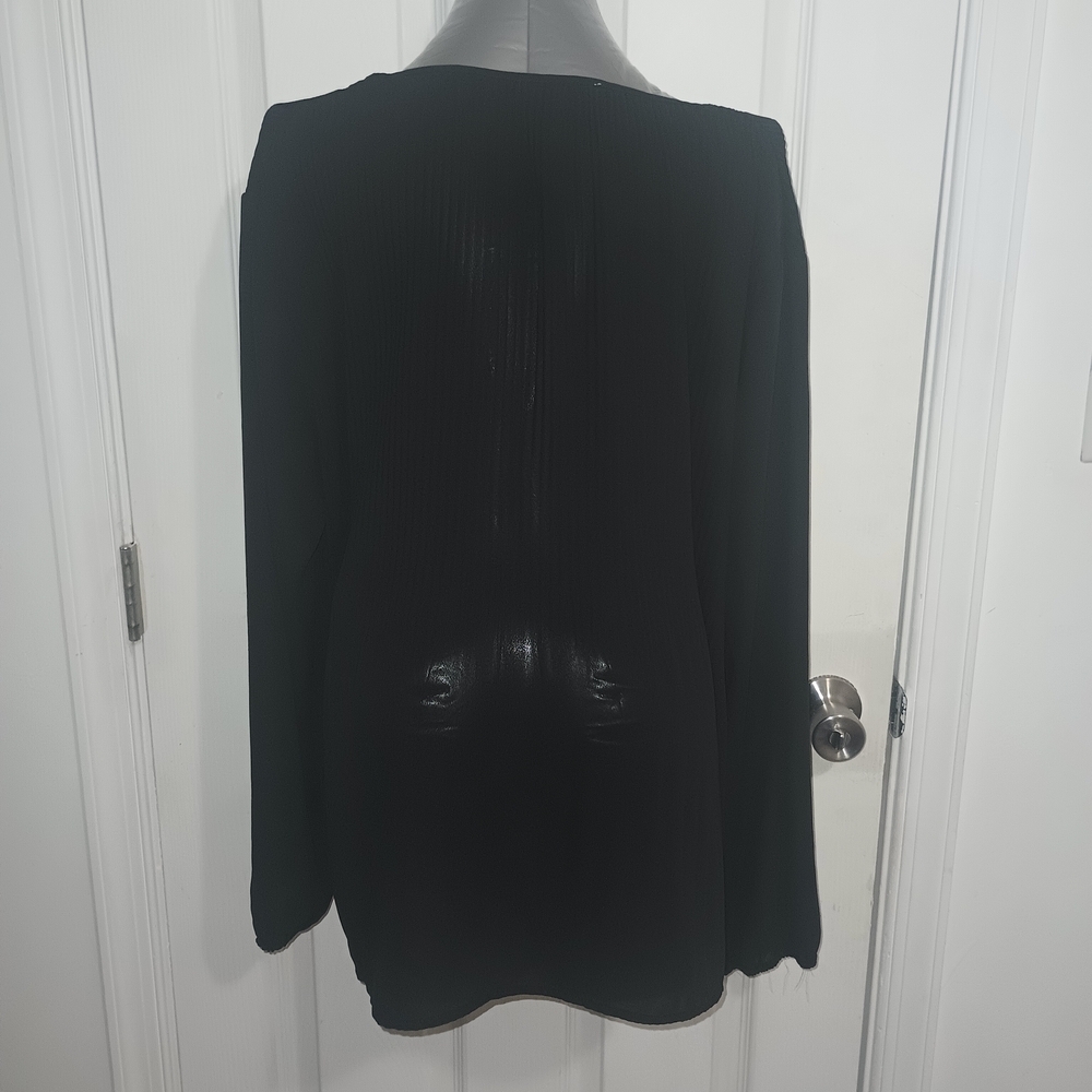 DR2 Black and White Blouse Top 103 - Picture 2 of 4